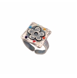 Flower With Rainbow Touch Ring
